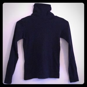 Women’s cotton black turtleneck